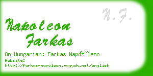 napoleon farkas business card